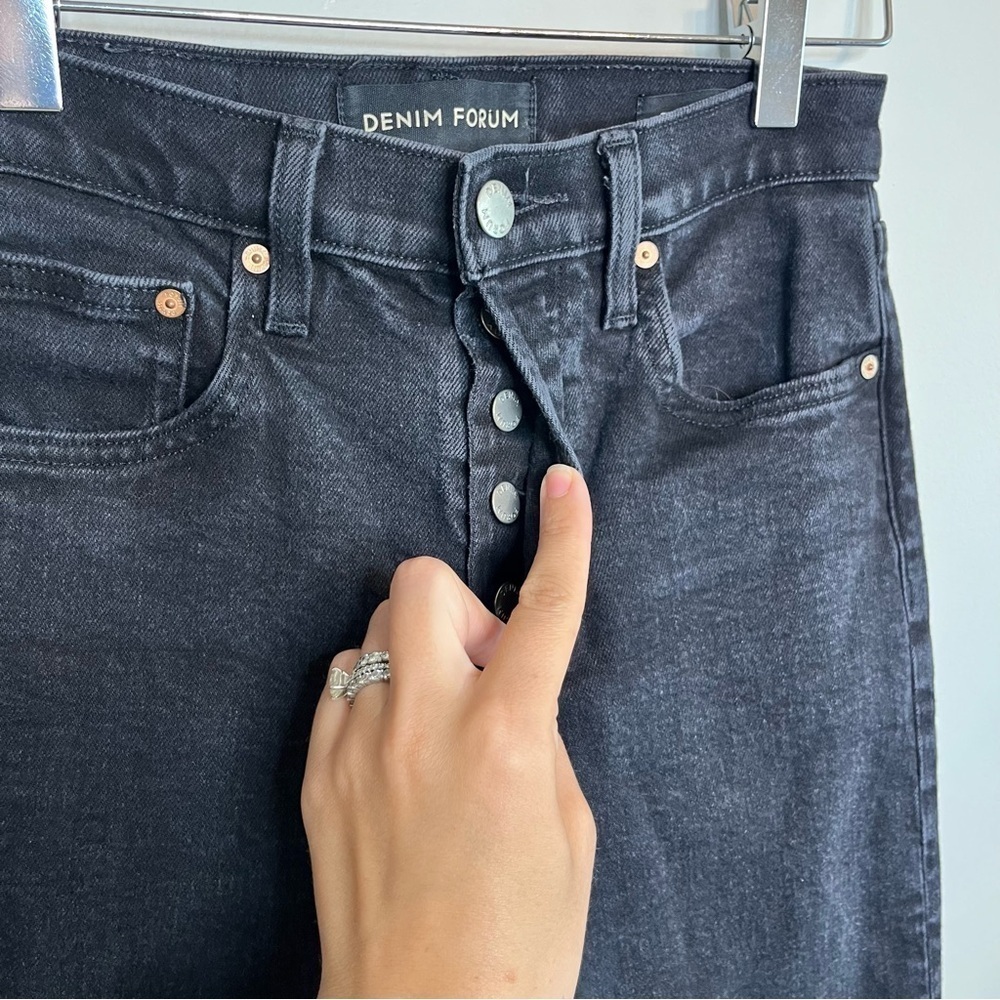 Denim Forum The Yoko High Rise Slim 25 Black - Picture 6 of 10